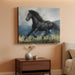 Dynamic Horse Canvas Wall Art,Galloping Horses with Hand-Painted Detail Highlights Modern Painting for Living Room,Ready to Hang