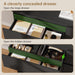Dresser with 6 Drawers, Chest of Drawers with Hidden Drawer, Black