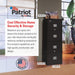 Patriot Vertical 4 Drawer Fire Rated File Cabinet, Black