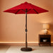 9FT Patio Umbrella Outdoor with Heavy Duty Base Included,Table Umbrella with Push Button Tilt and Crank, UV Protection Waterproof for Yard/Outdoor/Wedding Parties and Events - Red