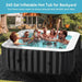 NAIZEA 6 Person Inflatable Hot Tub 130Air Jet Large with Hot Tub , 73"X73"X25"