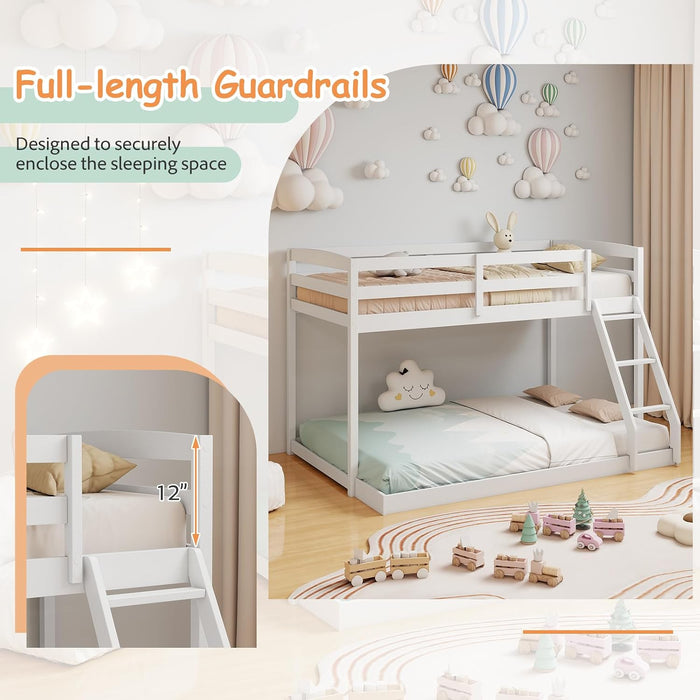 Durable Engineered Twin Over Full Bunk BedFrameSystem