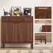 Sideboard Buffet Cabinet Storage, Modern Console Fluted Credenza