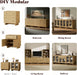 6 Drawer Dresser, 63In Wood Dresser for Bedroom, Oak Dresser Drawer