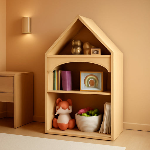 Montessori 3 Tier Wooden Educational Kids Bookcase
