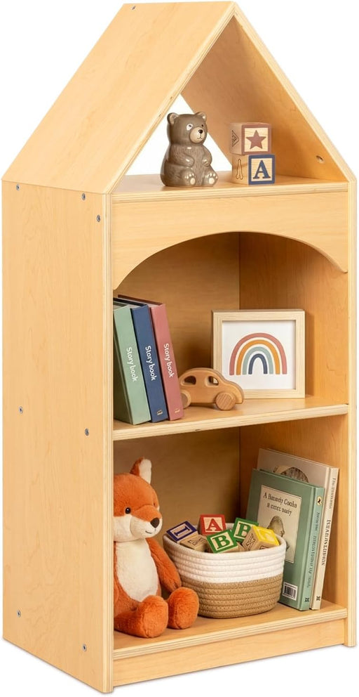 Montessori 3 Tier Wooden Educational Kids Bookcase