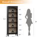 Arched Veneered FiveTier Bookcase 71Inch Tall Ebony