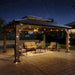 12x16 Outdoor Cedarwood Gazebo Grey Hardtop Pavilion