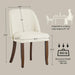 Dining Chairs Set of 4, Upholstered Wooden Kitchen Chairs, Beige