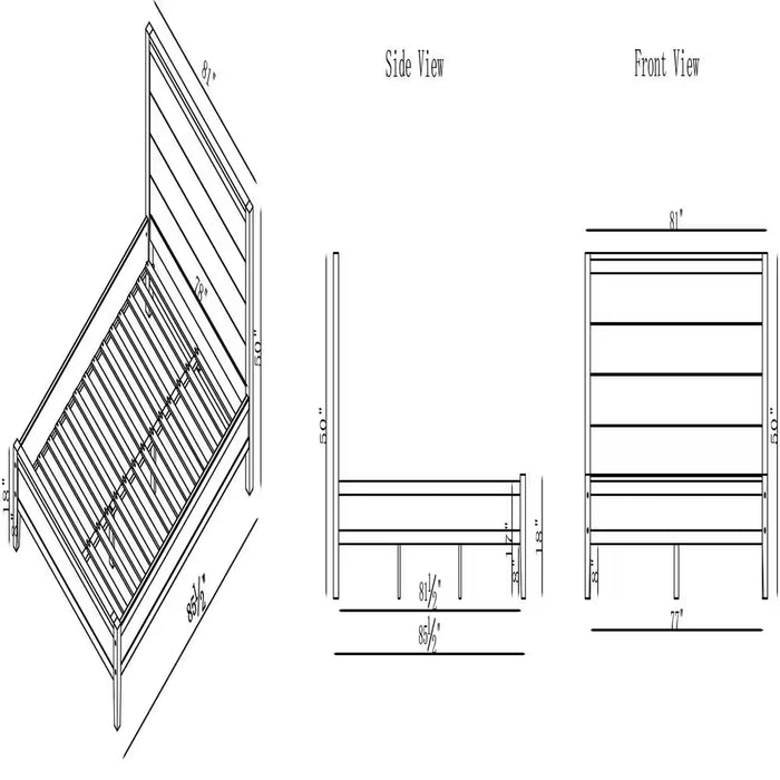 Arden 5-Piece Wood Bedroom Set with King Bed, 2-Drawer Nightstands, 5-Drawer Chest, 6-Drawer Dresser