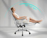Big & Tall Ergonomic Mesh Office Chair 350Lbs, High Back Reclining Gaming Desk Chair with 3D Headrest, Adjustable Armrests, Lumbar Support & Retractable Footrest, Gray