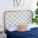 Stitch Headboard, Queen, Antique Gold