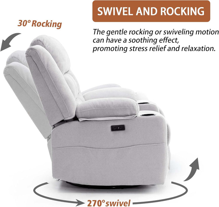 Power Rocking Recliner Massage Chair with USB