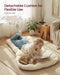 Outdoor Rocking Chair with Extendable Footrest, Removable Cushion