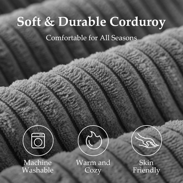 Dark Gray 4In1 FoldingMemoryFoam SofaBed WashableCover