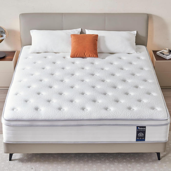 Queen TwelveInch Hybrid MemoryFoam Mattress Boxed Premium
