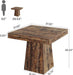 Square Dining Table for 4, 31.5" Farmhouse Small Kitchen Table