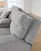 Biscoe Casual UV Resistant Power Reclining Sofa with Adjustable Headrest and USB Ports, Light Gray