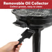 Electric Grill Outdoor,  Electric BBQ Grill, 1600W Portable BBQ with Lid for Cookouts, BBQ Gatherings, Small Spaces, Adjustable Heat, Removable Stand Grill, Oil Collector