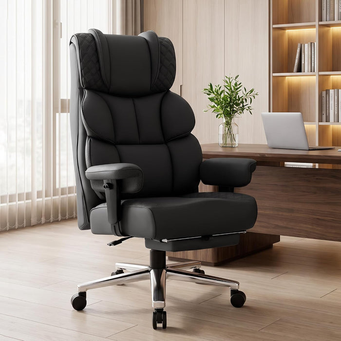 Office Chair, Executive Big and Tall Desk Computer Chair 400Lbs