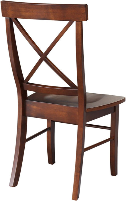 International Concepts X-Back Chair, Espresso