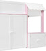 Luxurious White Fullsize Alderwood Loft Bed Playhouse