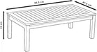Prescott Patio 4 Piece Conversation Set | Durable Eucalyptus with Natural Finish, Blue