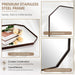 Bronze Octagon Bathroom Mirror, 24X36 Inch Stainless Steel Metal Frame, Anti-Rust, Shatterproof HD Glass, Wall Mounted for Bathroom, Bedroom, Living Room