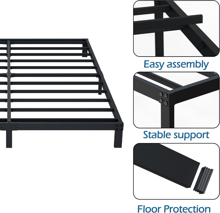 7 Inch Queen Bed Frame Heavy Duty Low Profile Metal Platform