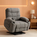 Power Lift Recliner Chair with Extended Footrest for Elderly People, Fabric 7287 (Light Grey, Medium-Regular)