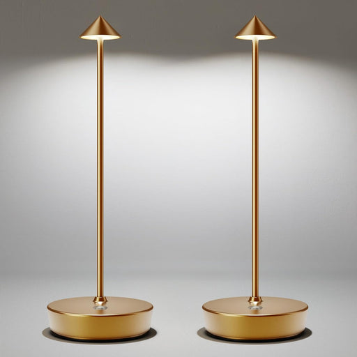 Bronze Cordless LED Table Lamp Rechargeable Dimmable