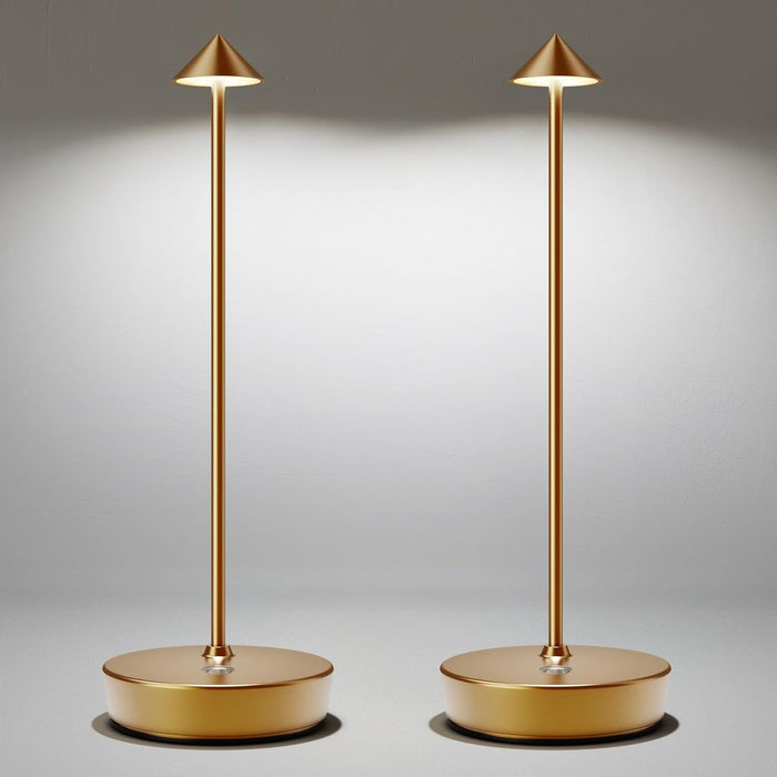Bronze Cordless LED Table Lamp Rechargeable Dimmable