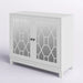 Alayna Accent Cabinet with USB Charging Ports and Mirrored Doors