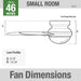 Indoor 46 Inch Brushed Nickel LED Ceiling Fan