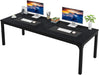 2-Person Home Office Desk, 78.7" Extra Long Computer Desk, Double Workstation for Home Office, Work Desk for Two People (Black)