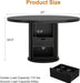 47" round Dining Table for 4-6, Modern Farmhouse Kitchen Table