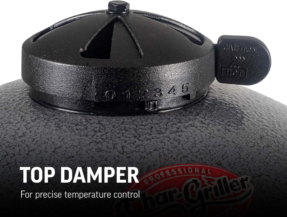 ® AKORN® Jr. Portable Kamado Charcoal Grill and Smoker with Cast Iron Grates and Locking Lid with 155 Cooking Square Inches in Ash, Model E86714