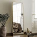 57x20 Full Length Mirror GoldRoundedCornerAluminumFrame