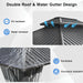 10'X12' Gazebo Hardtop Gazebo, Aluminum Frame Pergola with Double Galvanized Steel Roof, Permanent Outdoor Metal Canopy with Curtain & Netting for Patio, Backyard, Deck, Dark Grey