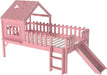 Pink Twin Loft Bed With PremiumLEDLighting Modules