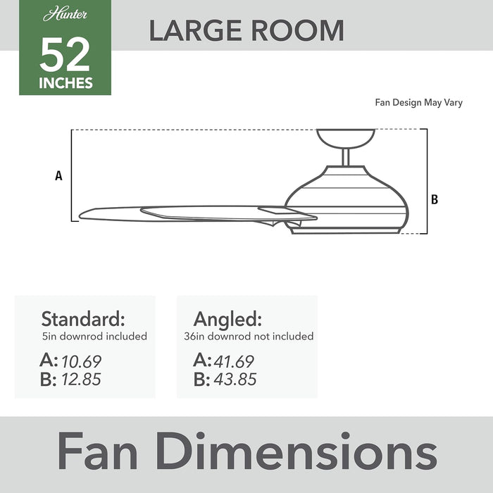 Cassius 52 Inch Contemporary Indoor Outdoor Ceiling Fan