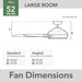 Cassius 52 Inch Contemporary Indoor Outdoor Ceiling Fan