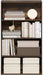 Contemporary Amber Pine Four Tier Bookcase Storage