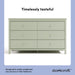 Alpine 6-Drawer Double Dresser, Sage