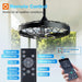 20 Inch Outdoor Ceiling Fan without Light, IP65 Waterproof Plug in Caged Hanging Fan, Remote Control, 6 Speeds Reversible Outdoor Fans for Patio, Gazebo, Pergola, Porch