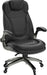 Executive Office Chair-Ergonomic Computer Desk Chair, High Back Leather Chair with Padded Flip-Up Arms, Swivel Home Office Chair Upgraded Caster-Black