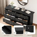 Black Dresser With Six Deep Drawers StorageSolution