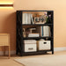 Three Shelf Black PowderCoatedSteel Bookcase Anti Tip