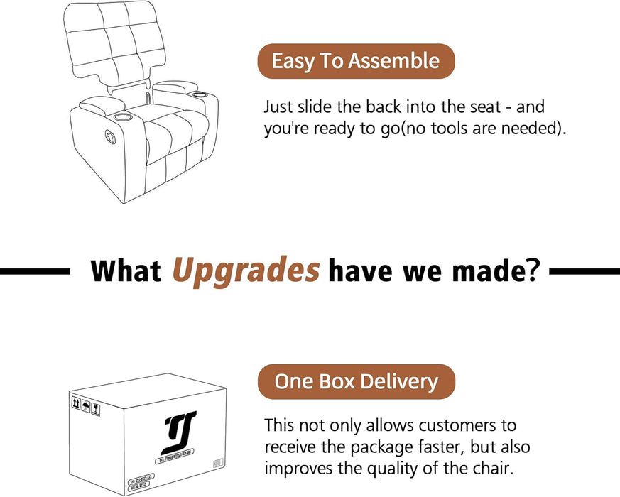 Rocker Recliner Chair, Overstuffed Large Manual Rocking Recliner for Adults, Upholstered Comfy Soft Fabric Living Room Reclining Sofa Chair(Gray)