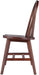 Windsor 2-Piece Chair Set, Solid Wood, Walnut Finish